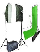 2000W Photo Studio Light Chromakey 10'x20' Green Backdrop Kit